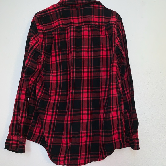 Red and Black Faded Glory Flannel - Picture 2 of 3